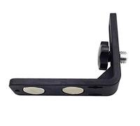 Soporte magnético para nivel, 1,59 cm, imán muy fuerte, en forma de L, para nivel de láser universal Topcon, negro