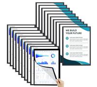 Soporte Magnético Para Pared Para Letreros | Marcos Magnéticos Para Pizarra Blanca - 20 Unidades A4 Para Home Office Tienda Tableros Organizativos Horarios Aulas