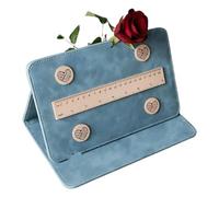 Soporte magnético para patrones de tejer, herramientas de ganchillo magnéticas, accesorios de herramientas de tejer, soporte plegable para tabla de tejer con regla magnética, regalo para los amantes