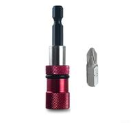 Soporte magnético para puntas de destornillador con ajuste de profundidad, varilla de extensión de acero al cromo vanadio para brocas hexagonales de 0.25 pulgadas, conector de cambio rápido para