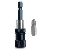 Soporte magnético para puntas de destornillador con ajuste de profundidad, varilla de extensión de acero al cromo vanadio para brocas hexagonales de 0.25 pulgadas, conector de cambio rápido para marco