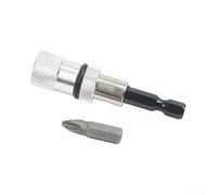 Soporte magnético para puntas de destornillador con ajuste de profundidad, varilla de extensión de acero al cromo vanadio para brocas hexagonales de 0.25 pulgadas, conector de cambio rápido para