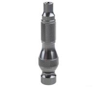 Soporte magnético para puntas de destornillador de cambio rápido con mango de aleación de aluminio, diseño ergonómico de trinquete para puntas y extensiones de vástago hexagonal de 6,35 mm (1/4