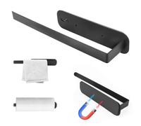 Soporte magnético para rollos de cocina, soporte para papel de cocina sin taladrar, soporte magnético para rollos de papel de acero inoxidable con fuerte adsorción para frigorífico, microondas,