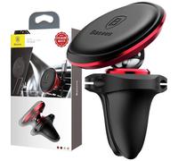Soporte Magnético para Smartphone para Air Vent Car (Negro/Rojo) - BASEUS