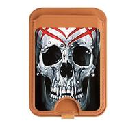 Soporte magnético para tarjetas con diseño de calavera de vampiro para iPhone 16, 15, 14, 13 Pro Max, multicolor