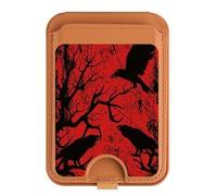 Soporte magnético para tarjetas de árbol de sangre negra para iPhone 16, 15, 14, 13 Pro Max, multicolor