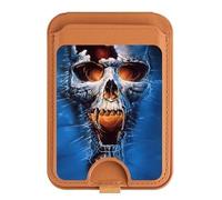 Soporte magnético para tarjetas de calavera de vampiro para iPhone 16, 15, 14, 13 Pro Max, multicolor
