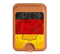 Soporte magnético para tarjetas de mapa de la bandera de Alemania para iPhone 16, 15, 14, 13 Pro Max, multicolor