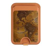 Soporte magnético para tarjetas de mapa del mundo antiguo para iPhone 16, 15, 14, 13 Pro Max, multicolor