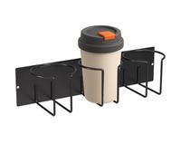 Soporte magnético para tazas de refrigerador, estante resistente que ahorra espacio, soporte para tazas de 30/40 onzas, organizador de puerta de refrigerador, para bebidas, hogar, cocina, despensa