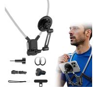 Soporte magnético para teléfono celular, nuevo soporte magnético para teléfono para grabación, grabación manos libres POV/Vlog, soporte de cuello para teléfonos celulares universales