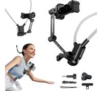 Soporte magnético para teléfono celular, nuevo soporte magnético para teléfono para grabación, grabación manos libres POV/Vlog, soporte de cuello para teléfonos celulares universales