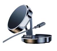 Soporte magnético para teléfono Dash, Soporte magnético para teléfono móvil, 360 Grados rotativo para el salpicadero del teléfono móvil, Plegable para la mayoría de los vehículos