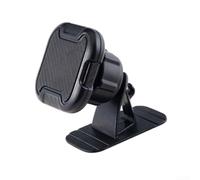 Soporte magnético para teléfono de coche | Soporte de ventilación de 360 grados | Soporte magnético fuerte para salpicadero | Funcionamiento manual | Soporte móvil plegable | Negro (panel de