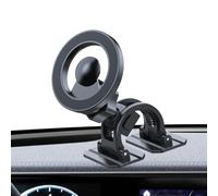 Soporte magnético para teléfono de coche, soporte plegable de 11,5 x 7,8 x 9,8 cm, soporte giratorio de PVC ABS, fuerte agarre magnético con ángulos de visión ajustables, soporte de teléfono para