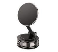 Soporte magnético para teléfono de coche, soporte plegable giratorio con succión al vacío, soporte de navegación para salpicadero, consola central ajustable para conducción manos libres