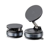 Soporte magnético para teléfono en el coche - Cargador inalámbrico con soporte plegable, magnético de vacío ajustable 360° | para SUV, camión, berlina, salpicadero, parabrisas, navegación, guía de