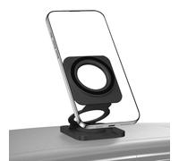 Soporte magnético para teléfono, escritorio plegable para teléfono, rotación de 180 grados, soporte de agarre antideslizante, portátil para cargar selfies, viajes, gimnasio, camión, escritorio