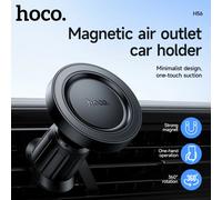 Soporte Magnético para Teléfono HOCO con Ventilación de Aire para iPhone 17 16 15 Pro Max, Soporte Giratorio 360°, Clip de Gancho para Teléfono Inteligente, Soporte para Coche H56 Air Vent