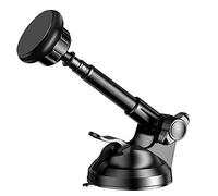 Soporte magnético para teléfono móvil para coche, Soporte de navegación para teléfono de coche, Soporte magnético universal para teléfono con brazo telescópico ajustable para tablero parabrisas