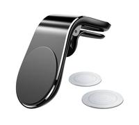 Soporte magnético para teléfono móvil, soporte para salida de aire de coche, color negro, duradero. Usado
