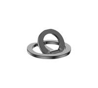 Soporte Magnético para Teléfono, Multifuncional, Plegable, Portátil, con Anillo Giratorio para Escritorio, Color Gris