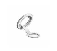 Soporte Magnético para Teléfono, Multifuncional, Plegable, Portátil, con Anillo Giratorio para Escritorio, Color Plata