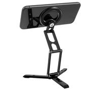 Soporte magnético para teléfono para escritorio, trípode de bolsillo plegable, mini soporte de trípode para teléfono, ligero, portátil, soporte magnético para teléfono inteligente, soporte de