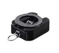Soporte magnético para teléfono, plegable, extensible, portátil, para escritorio, avión y tren, color negro.