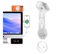 Soporte magnético para teléfono portátil y Tesla, 15 W inalámbrico para | Soporte de monitor ajustable de 180°, diseño de doble pantalla, soporte de teléfono de coche para iPhone 12-17 Series y Tesla