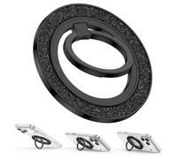 Soporte magnético para teléfono Samsung MagSafe Grip para Samsung Galaxy S26 Ultra S26+ S26 S25 FE S25 Ultra Edge S24 S23, soporte de agarre MagSafe con purpurina para iPhone 17 Pro Max 17 Pro 17 17e