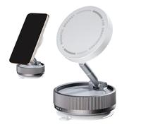 Soporte Magnético Para Teléfono - Soporťe De Vacío Giratorio Con Bloqueo En Un Solo Paso | Compatible Con Pantalla Y Del Espejo Retrovisor Del Coche, Soporte Seguro Para Dispositivo Móvil Mano