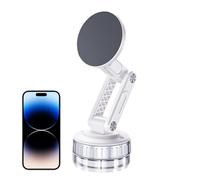 Soporte Magnético para Teléfono - Soporte para Celular Giratorio 360° | Soporte Plegable con Ventosa para Parabrisas Tablero Camión Autocaravana Vehículos
