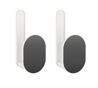 Soporte magnético para toallas de papel para rollo de cocina y película con gancho ajustable, diseñado para una fijación segura en refrigerador y superficies de metal (magnético)