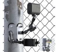 Soporte magnético para valla - Soporte de poste para Mevo Start, GoPro, iPhone y cámaras de acción, dos puntos de 1/4 pulgadas para cambiar el juego en el campo de béisbol - Brazo doble