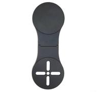 Soporte magnético plegable para teléfonos portátiles y monitores | Aleación de aluminio, ángulo ajustable, accesorio de trabajo remoto resistente (negro)