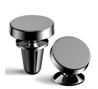 Soporte magnético, soporte de clip de ventilación compatible con ooono CO-DRIVER NO2 y NO1, fuerte agarre estable soporte para viaje en coche, ABS negro (salida negra)