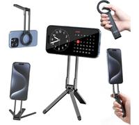 Soporte Magnético Universal Trípode Clip Mosquetón Aluminio Rotación 360° Smartphone