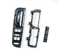 Soporte Manija Puerta Auto Compatible Con Bora Para Golf MK4 1998-2004 3 Piezas Negro Color Interior Manija Puerta Interruptor Apertura Soporte Base Tapones OEM 3U1867179 3B0867175