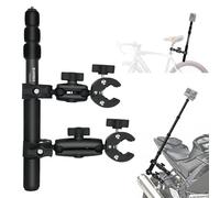 Soporte Manillar Moto Palo 110cm Montura Doble 360° Compatible con Insta360 | Kit Completo, Abrazadera 18 41 mm, Rosca 1/4", Carga 5 kg. Compatible con Insta360 X6-X. Almohadillas Antideslizantes