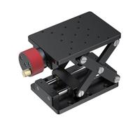 Soporte manual de aluminio de elevación de laboratorio, tipo tijera, soporte de laboratorio, accesorios de bloque de calibrador, plataforma de elevación estable para investigación científica