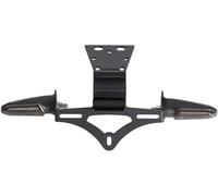 Soporte matrícula Motocicleta para CB650F 2014-2024 Kit Eliminador Guardabarros con Intermitentes para LED Soporte Matrícula Portamatrículas(Smoke Gray)