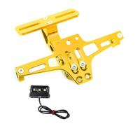 Soporte Matrícula Motocicleta para CFMOTO 650MT 650NK 400NK GT Motocicleta Trasera Ajustable Soporte para Matrícula Luz LED(G)