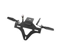 Soporte matrícula Motocicleta para Kawasaki Z1000 2014-2022 Soporte Portamatrículas Motocicleta con Luz Señalización para LED Eliminador Guardabarros(Black-with Signal)