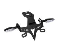 Soporte matrícula Motocicleta para Kawasaki ZX4R/RR 400 2023-2025 ZX25R/250 2020-2025 Portamatrículas Eliminador Trasero Portaluzs Intermitentes para LED(Clear)