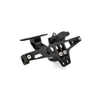 Soporte Matrícula para Suzuki para GSXR para GSX-R 600 750 1000 K1 K2 K3 K4 K5 K6 K7 K8 K9 Soporte para Marco Matrícula Motocicleta CNC con LED(Black)