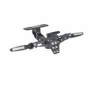 Soporte matrícula Placa para Zontes para G1-125 G2 para ZT125 U 125 U1 U2 Z2 U125 150 U 155 U U155 Soporte Matrícula Motocicleta Luz Señal Giro(Grey (1set))