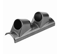 Soporte medidor triple universal 52mm 2 pulgadas con 3 orificios, soporte pilar para montaje en vehículo - Alta resistencia ABS, fácil instalación para coche, moto, barco y camió (Doble agujero)