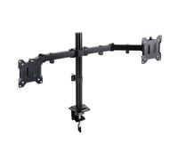 TooQ Soporte de mesa para 2 pantallas DB1802TN-B giratorio e inclinable 17"-27" max 8 kg negro
